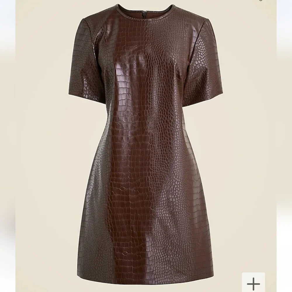 NWT J. Crew Collection croc-embossed mini dress